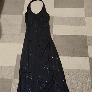 City Triangles, Size M, Black Dress with dark blue sparkles